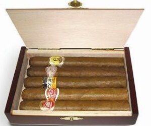 EMS Cedarwood Havana Cigars Gift Box of 5 Petit Corona Cigars