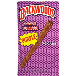The Purple Backwoods - Berry Flavour Pack of 5 Cigars
