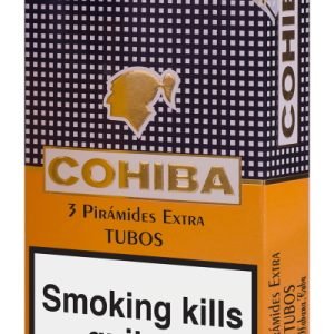 Cohiba Piramides Extra Tubed  Cigars in  Pack of 3