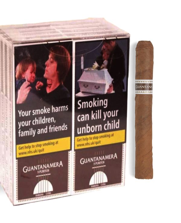 Guantanamera Puritos  Cigars -   Machine Made  10 x  5 packs