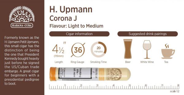 H. Upmann Coronas Junior Tubed Cigar - Box of 25 - Image 3