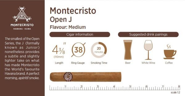 Montecristo Open J. Tubed cigars - 3s - Image 2