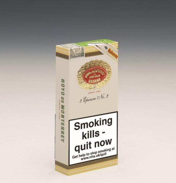 Hoyo De Monterrey  Epicure No. 2  Cigars in packs of 3