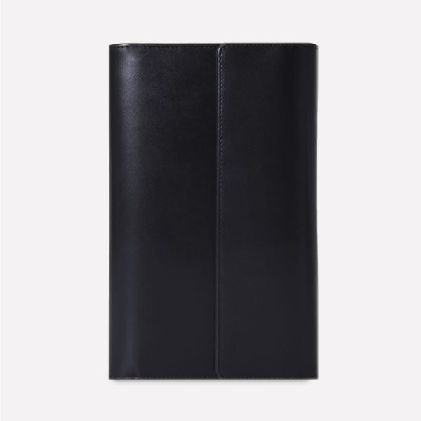 Hunters & Frankau x Ettinger - Leather Cigar Wrap - Navy Blue and Orange - 5 Cigar Capacity - Image 3