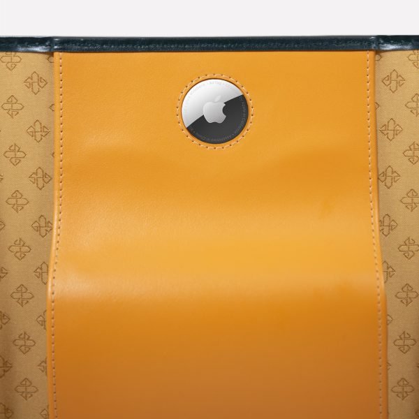 Hunters & Frankau x Ettinger - Leather Cigar Wrap - Navy Blue and Orange - 5 Cigar Capacity - Image 4
