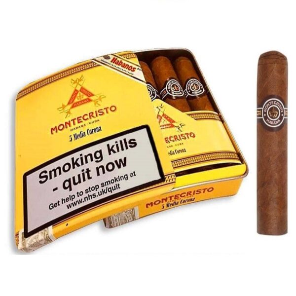 Montecristo Media Corona Cigar - Slide Lid Tin of 5 Cigars