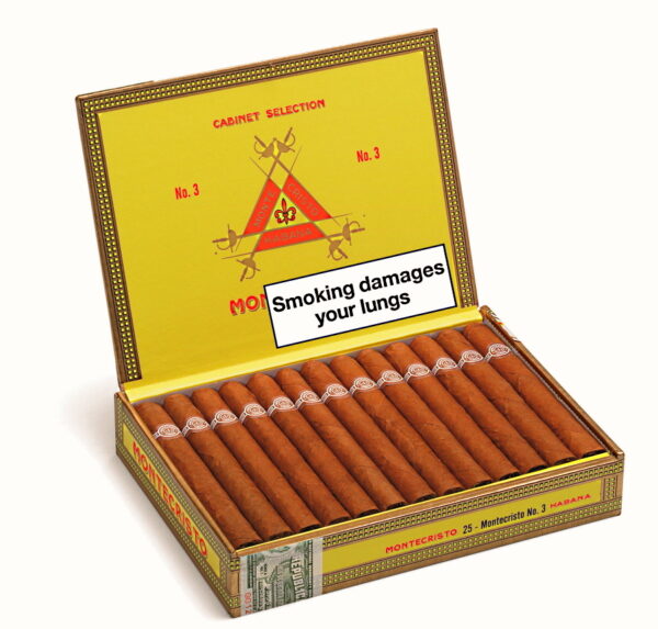 Montecristo No. 3 Cigar Box of 25
