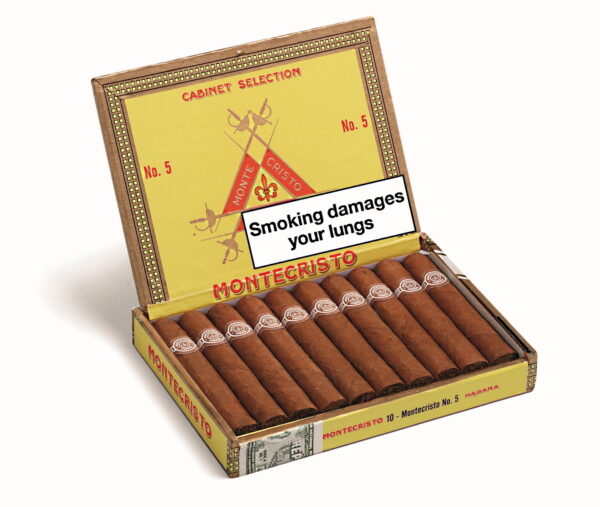 Montecristo No. 5 Cigar - Box of 10 - Cigars of Cuba