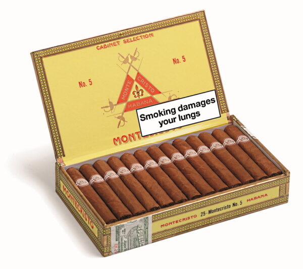 Montecristo No. 5 Cigar Box of  25