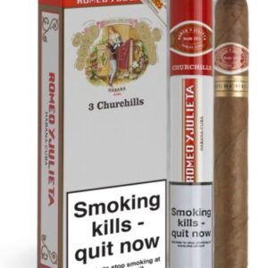 Romeo y Julieta Churchill Cigars  - Pack of 3 Tubed Cigars