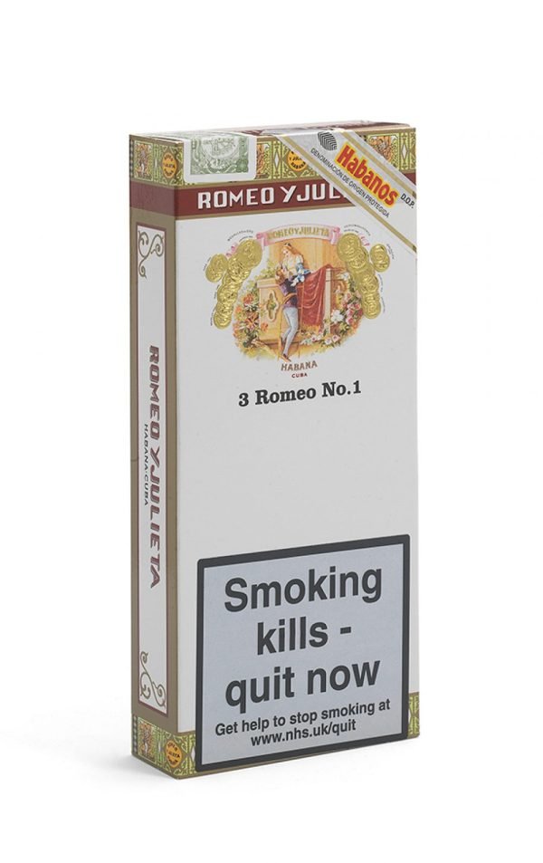 Romeo Y Julieta No.1 Cigars - In packs of 3 Tubed