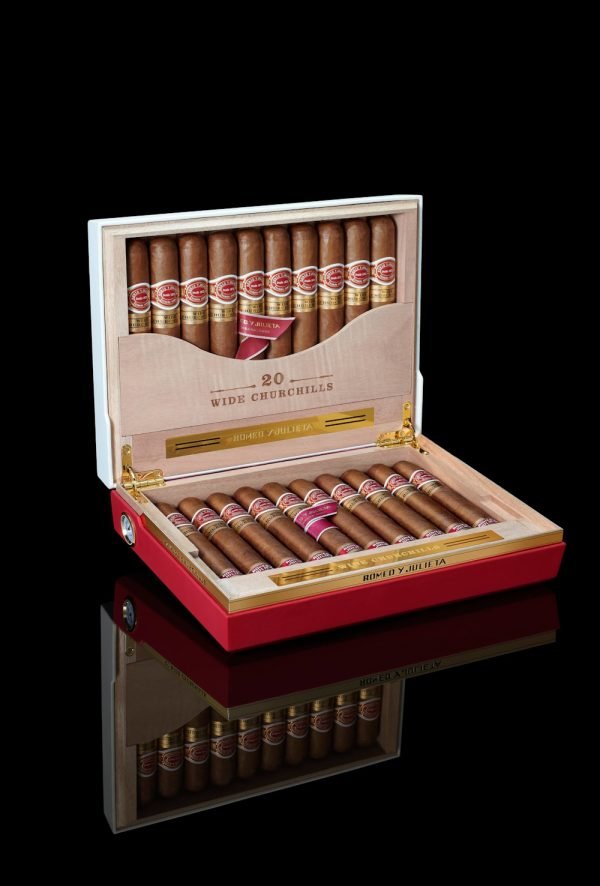 Romeo Y Julieta  Wide Churchill Cigars - Travel Humidor Box of 20 Cigars