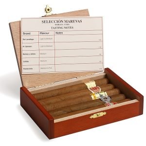 EMS Cedarwood Havana Cigar Gift Box of 5 Tres Petit Corona (Perla)