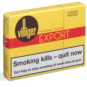 Villiger Export Pressed  Cigars - 1 Pack of 5 Cigars