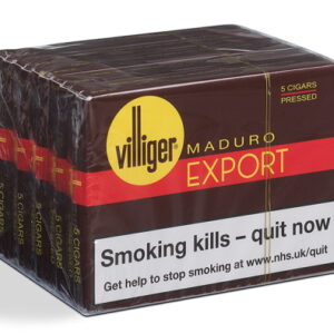 Villiger Export Maduro Cigars - Buy 5 Packs = 25 Cigars