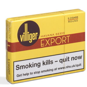 Villiger Export Round Cigars - 1 Pack of 5 Cigars
