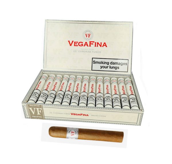 VegaFina Corona Tubed Cigars - Box of 25
