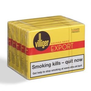 Villiger Export Pressed – Buy 5 packs = 25 Cigars
