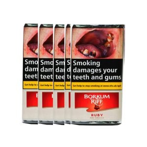 Borkum Riff  Ruby (Formerly Cherry) Pipe Tobacco 5 x 50g Packets