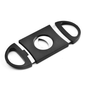 Plastic Cigar Cutter - Twin Bladed - Stainless Steel