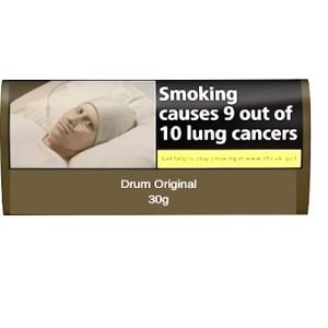 Drum Blue Hand Rolling Tobacco - Five 30 gram pouches = 150 Grams