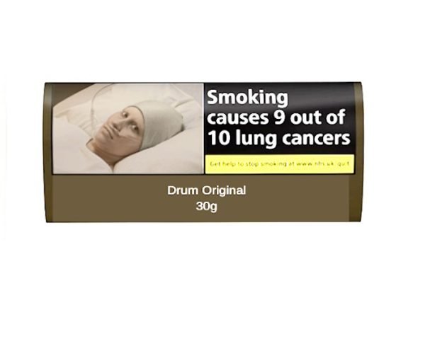 Drum Blue Hand Rolling Tobacco - Five 30 gram pouches = 150 Grams