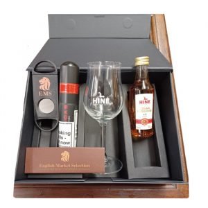 Partagas Serie E No2 Cigar and Hine XO Cognac Gift Box