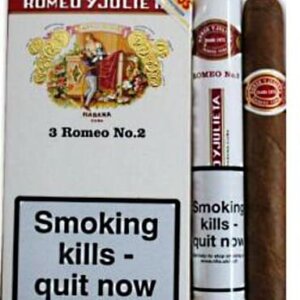 Romeo Y Julieta No.2 Cigars  - Pack of 3 tubed cigars